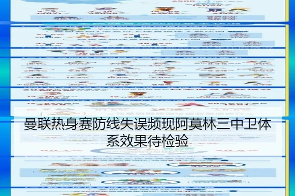 曼联热身赛防线失误频现阿莫林三中卫体系效果待检验